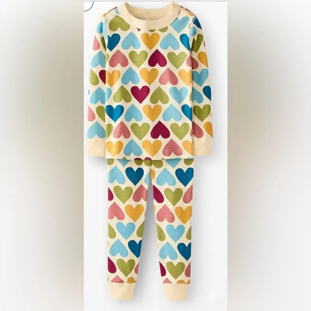 Hanna Andersson HannaJams™ Pajama Set Beige Size 6/7 NWT IN PACKAGE